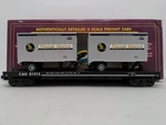 Mth 20-90015B Gauge Chesapeake & Ohio Flatcar W/ Trailers #81315 Ex/box. Fixed Price $51.69.