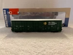 Walthers #932-7021 Ho Scale British Columbia Railway Thrall-door Boxcar #800102. Fixed Price $39.99.