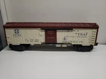 Lionel Post War Santa Fe Refrigerator Car #6672. Fixed Price $29.99.