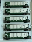 Bnsf - Athearn Ho #93084 Bethgon Coalporters W/ Loads (5 Pack) Nib. Fixed Price $139.00.