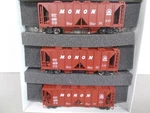 Kato # 38-0204 Monon 70 Ton Covered Hopper Built 3-CARS Scale Lot--s. Fixed Price $40.00.