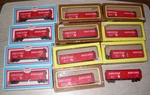 Lot Of 12 Model Power Ho Wm Car Doors Open Western Maryland 36041 Red Boxes. Fixed Price $49.99.