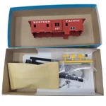 Athearn Ho Scale Western Pacific Bay Window Caboose Kit #140-1181 Unassembled. Fixed Price $13.96.