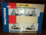 Walthers Gold Line Trinity 100 Ton Cement Covered Hopper 2-PACK 932-25382. Fixed Price $40.00.