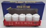 American Flyer 6-48525 Scale Burlington Northern Gondola With Cannisters Ex. Fixed Price $9.59.