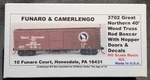 Funaro F&c 3702 Great Northern Gn 40' Boxcar Wood Side Truss Rod Hopper Doors. Fixed Price $44.95.