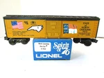 Lionel 7612 State Of North Carolina Box Spirit '76 Commemorative Mib Sh. Fixed Price $29.95.