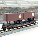 Atlas Scale 3751 Pennsylvania Piggyback Flat Car With Trailers Prr 475303. Fixed Price $19.99.