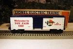 Lionel Limited Production 7525 Toy Fair Boxcar 1986 0/027 New In Mailer- B10. Fixed Price $35.80.