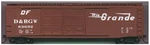 Accurail 5205 Ho Denver Rio Grande Western 50' Steel Double-door Boxcar Kit. Fixed Price $18.01.