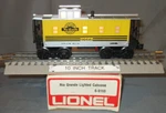Lionel 9166 Rio Grande Illuminated Silver /yellow Caboose O/027 Ga. 1974-75 Usa. Fixed Price $28.00.