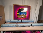 Mth 20-6592 Gauge Santa Fe 70' Blue Goose Passenger Car (set Of 5) Ln/box. Fixed Price $953.18.