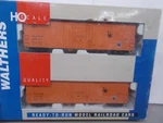 Walthers # 932-23460 Central New Jersey 50' Box Cars (2 Pack) Ho Scale. Fixed Price $46.00.