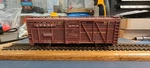 40' Stockcar At&sf/santa Fe Ho Scale Athearn Head Kd Couplers Sw CAR#50656. Fixed Price $9.99.
