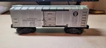 Lionel No. 3454 Prr Silver Automatic Merchandise Car Post War. Fixed Price $40.00.