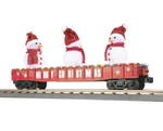Mth Railking Christmas Snowmen Lighted Led Gondola Car! Gauge Train Holiday. Fixed Price $134.95.