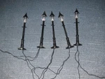 5 Mth Rail King RK-1062 Top Cap Street Lights,used Tested All Work. Fixed Price $5.00.