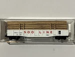 Mtl N-scale Gondola 14 Panel W/load, Soo Line, 10500200, Road# 63352. Fixed Price $26.00.