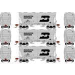 Athearn ATHGN24688 Gauge Acf 2970 Covered Hopper, Burlington Northern (3 Pack. Fixed Price $99.99.