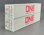 Ho Intermountain 2-PACK "one" 40' Corrugated Container Gray 30272-02. Fixed Price $31.98.
