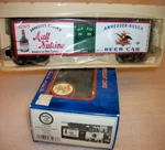 K-line 642-5605 Anneuser Busch Malt Reefer Car Mint Ob. Fixed Price $38.00.