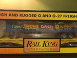 Mth Railking 30-7675 Limited Edition Love Toy Trains Flatcar With Trailer Nib. Fixed Price $49.00.