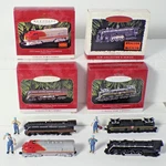 Hallmark Lionel Train Engines Locomotives # 1, 2, 3, 4, Series W/ Figures. Fixed Price $19.00.