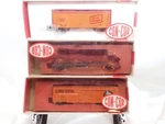 Con-cor Scale 1451 Ill Ctrl Box Car, 1201 Flat 1351 Oscar Meyer Reefer. Fixed Price $49.00.