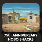 Bachmann Plasticville 45631 Gauge 75TH Anniversary Hobo Shacks Kit. Fixed Price $29.99.
