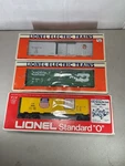 Lionel Burlington 6239 Cp 17200, Up 9808 Boxcars Original Boxes. Fixed Price $69.95.