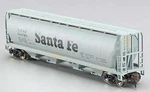 Bachmann 19152 Santa Fe 4 Bay Cylindrical Grain Hopper. Fixed Price $33.02.