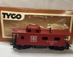 Ho Scale Tyco 327J:350 8-WHEEL Caboose Santa Fe #7240 With Box. Fixed Price $12.23.