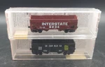 Factory Sealed Micro-trains 87012 Set Of 33' Twin Hopper, Interstate. Fixed Price $25.00.