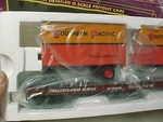 Mth Southern Pacific #511136 Flat Car W/ (2) Foot Trailers 20-98413. Fixed Price $100.00.