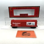 Mth Railking 30-74583 Anheuser Busch Budweiser Beer Baseball Boxcar New Gauge. Fixed Price $49.99.