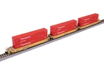Kato 106-6188 Ttx Maxi-iv Well Car W/6 Ferromex 53' Containers (set Of 3). Fixed Price $110.90.