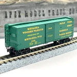 Kadee Mtl Scale 42040 Menasha Wooden Ware 40FT Dbl Sheathed Boxcar 242. Fixed Price $19.99.