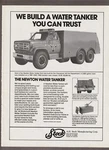 1983 A.h Stock Manufacturing Magazine Ad Newton Water Tanker Cleveland, Wi. Fire. Fixed Price $12.97.
