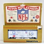 Ho Scale Mantua Nfl Super Bowl Express Indianapolis Colts Box Car 733-911. Fixed Price $6.99.