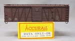 Accurail #4498 Data Only 40' Outside-braced Wood-side Boxcar Kit, C10. Fixed Price $12.95.