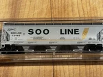 Micro-trains Scale Soo Line 3-BAY Hopper #94150, Nib. Fixed Price $24.75.