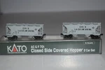 Scale Kato Set Of Erie Lackawanna Twin Bay Covered C52215. Fixed Price $29.99.