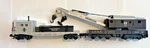 S-gauge American Flyer 6-49012 Santa Fe Crane With 6-48723 Boom Car, Used. Fixed Price $65.00.