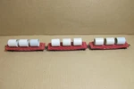 Ho Scale Mantua & Tyco Great Northern #42953 Flat Cars W/ Concrete Culverts. Fixed Price $6.89.