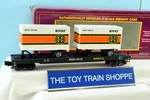 Mth Premier 20-90010B Bnsf Flatcar Two 20' Trailers. New In Box.. Fixed Price $44.96.