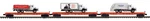 Mth Premier Donald Trump 3-CAR Flat Set W/3COMMERCIAL Vehicles 20-92440 New. Fixed Price $239.00.