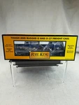 30-7647 Mth Auto Transport Flatcar W/ertl '50 Panel Trucks. Fixed Price $29.75.