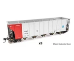 Walthers Scale 50' RD-4 Coal Hopper Commonwealth Edison Comx 3 Pack #2. Fixed Price $86.12.