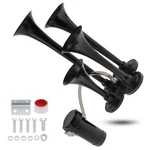 Drisentri Train Horns Kit, 4 Trumpet Air 12V 185DB Super Loud Black. Fixed Price $58.95.
