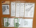 7 Piece Ho Modeler's Building Supplies - Sign Kit Bldg Paper Styrene Sheets. Fixed Price $24.50.